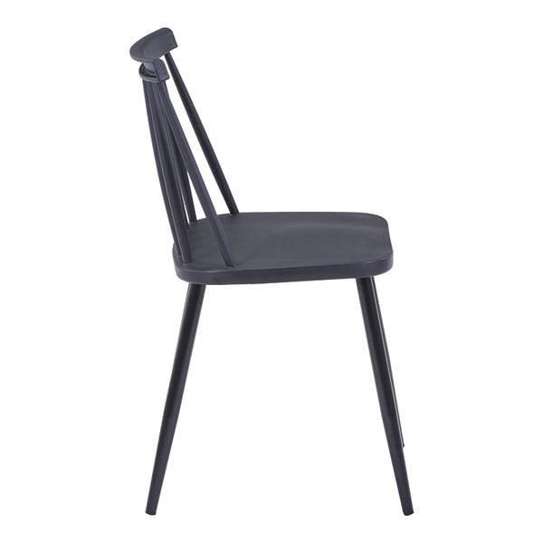 Aurora I Black PP Chair With Black Legs (79 cm)