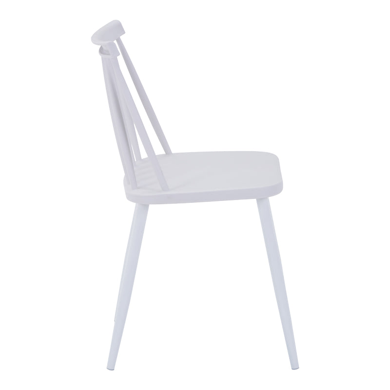 Aurora I White PP Chair With White Legs (79 cm)