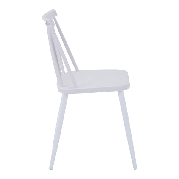 Aurora I White PP Chair With White Legs (79 cm)
