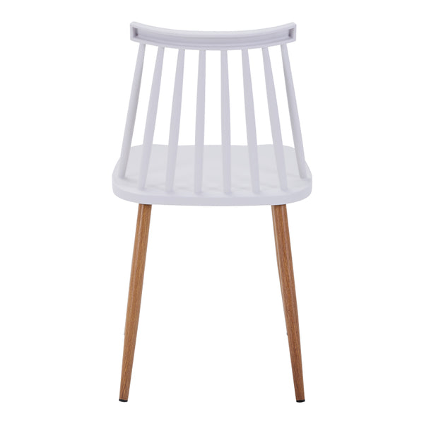 Aurora I White PP Chair With Natural Legs (79 cm)