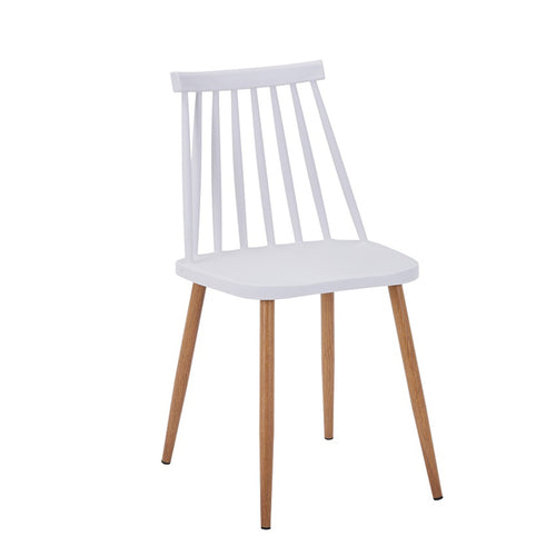 Aurora I White PP Chair With Natural Legs (79 cm)