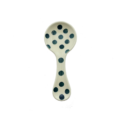 White And Green Spoon (25 cm)