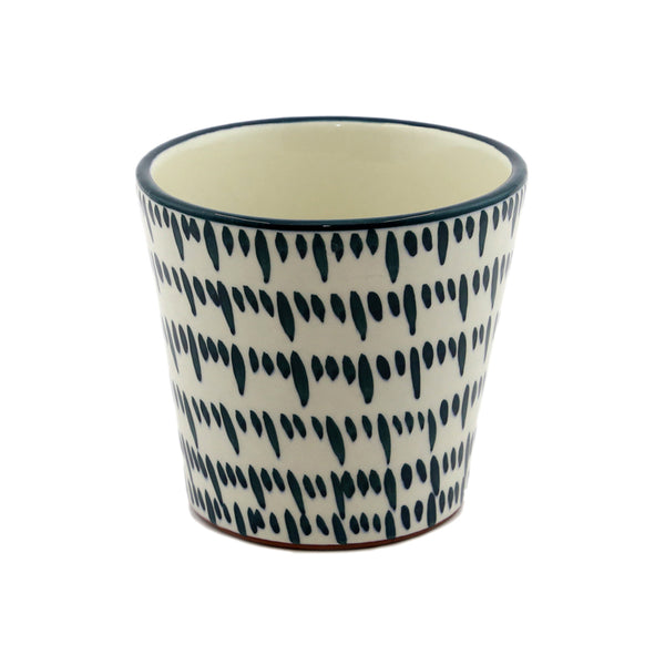 White And Green Pot 3 Colours (14 cm)
