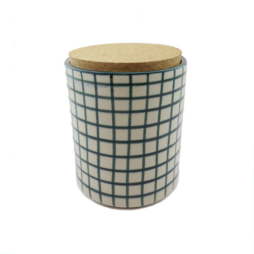 White And Green Pot (19 cm)