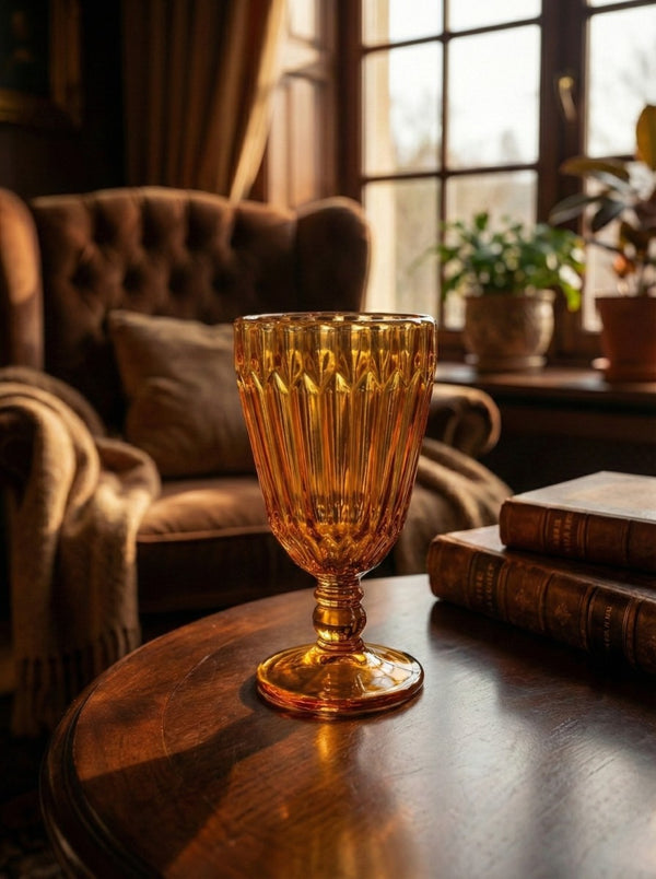 Yellow Fleuria Cote Table Stemmed Glass (300 ml)