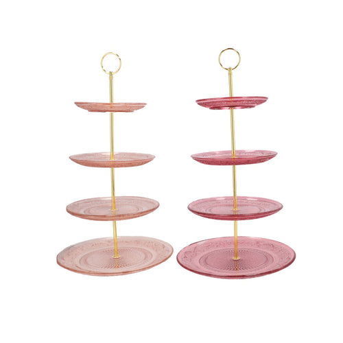Pink Mix Tiered Cake Stand (46 cm)
