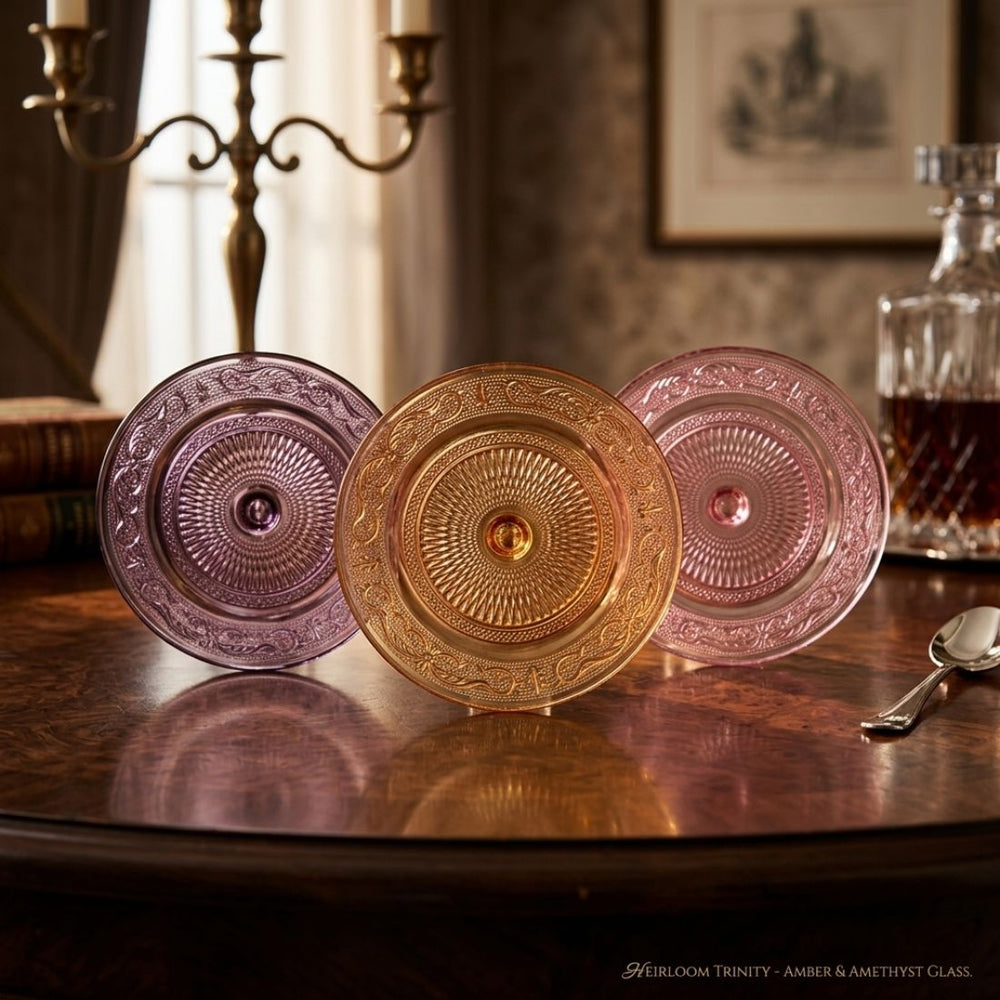 Pastel Mix Glass Plate Pack of 6 (29 cm)
