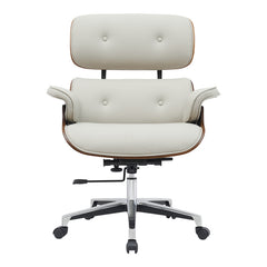 Kobane Manager Office Chair Beige PU (113.5 cm)