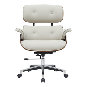 Kobane Manager Office Chair Beige PU (113.5 cm)