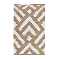 Natural White Jute Rug L