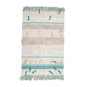 Cream Green Rug (180 cm)