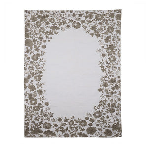 Grey Flowers Carpet (180 cm)