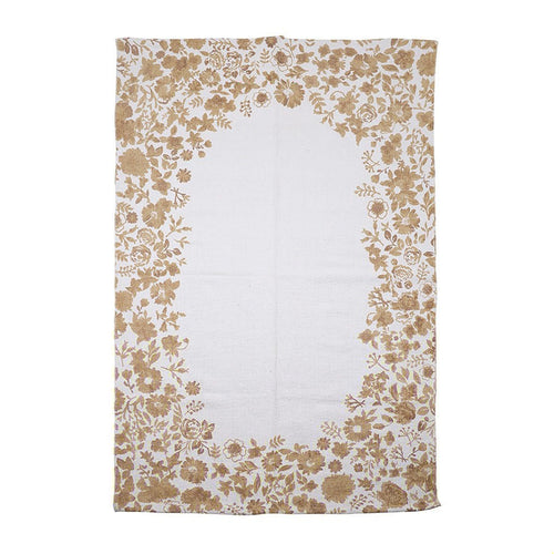 Beige Flowers Carpet (180 cm)