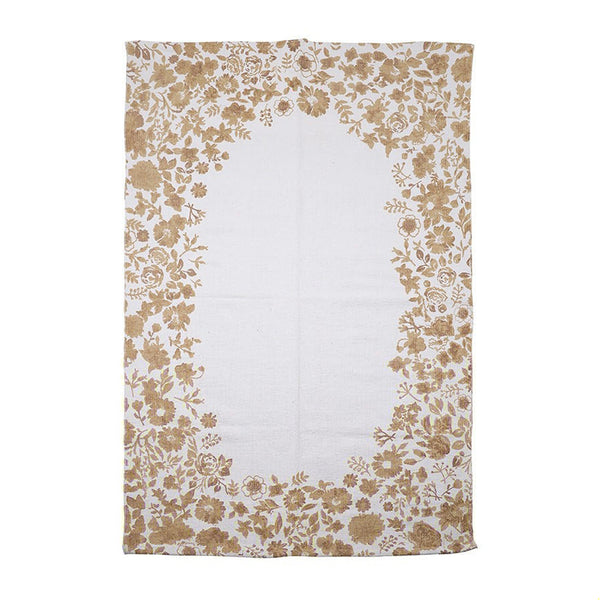Beige Flowers Carpet (180 cm)
