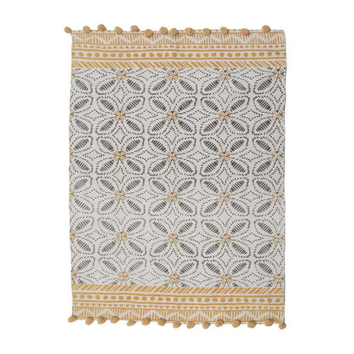 Yellow Cotton Rug (180 cm)