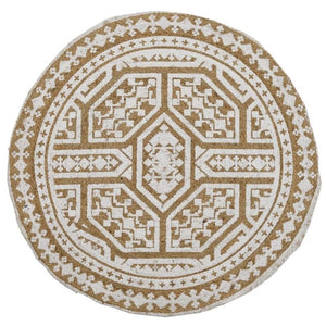 Natural White Jute Rug