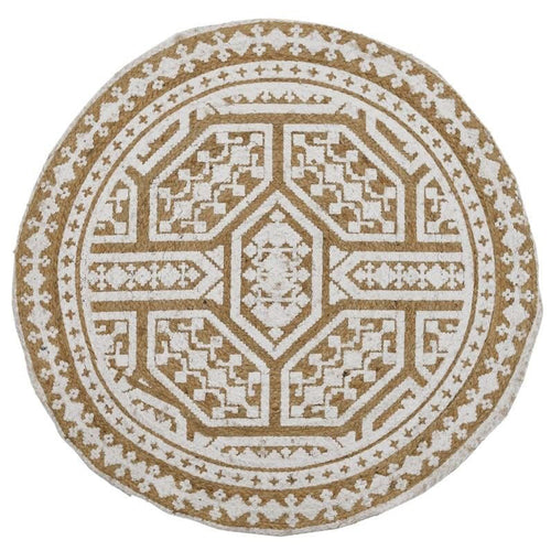 Natural White Jute Rug