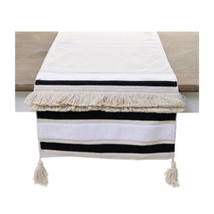 Cream Black Table Runner (140 cm)