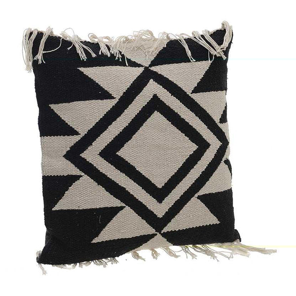 Black Kilim Fabric Cushion Cover (45 cm)