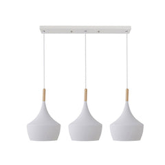 Eracile II White Metal Ceiling Light (136 cm)