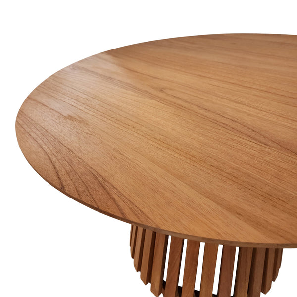 Natural Mindi Wood Kenda I Dining Table (120 cm)