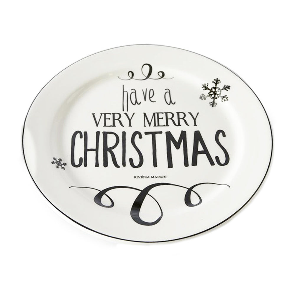 RM merry Christmas plate d28cm