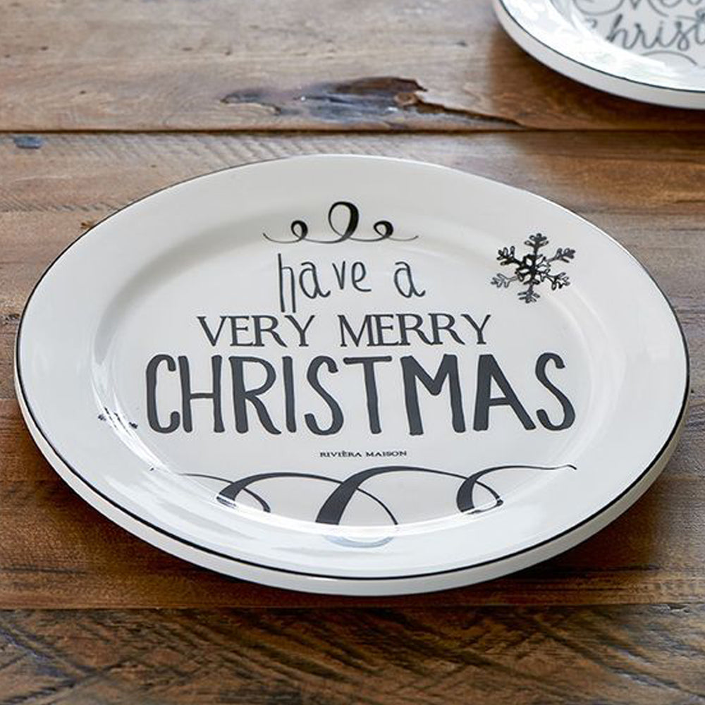 RM merry Christmas plate d28cm