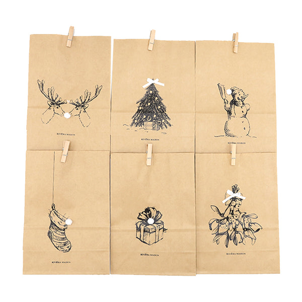 RM Merry christmas paper bags 6pcs