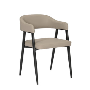Grey-Beige Sezan PU Armchair (78 cm)