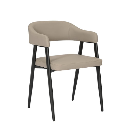 Grey-Beige Sezan PU Armchair (78 cm)
