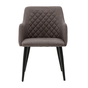 Contemporary Brown Fabric Metal Chair (80cm)