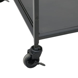 Metal Glass Shelf Black Gold
