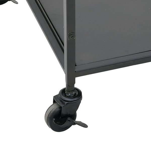 Metal Glass Shelf Black Gold