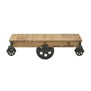 Natural Wood Metal Table (136 cm)