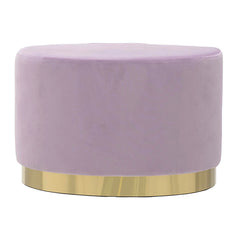 Purple Velvet Oval Stool (60 cm)