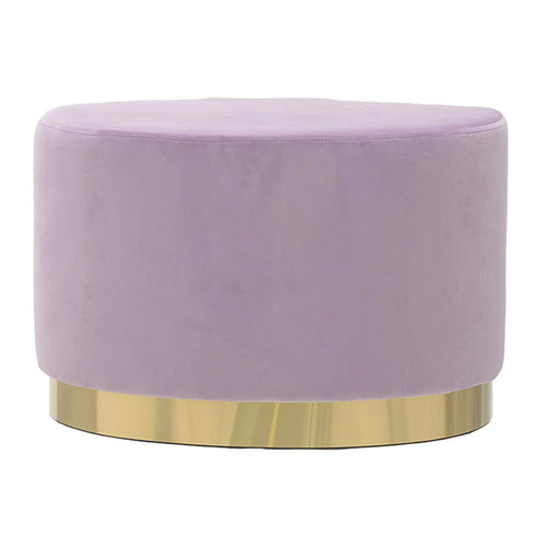 Purple Velvet Oval Stool (60 cm)