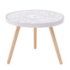 Antique White Wood Table (51.5 cm)