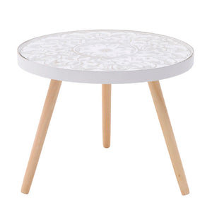 Antique White Wood Table (51.5 cm)
