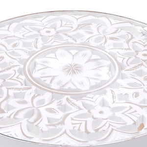 Antique White Wood Table (51.5 cm)