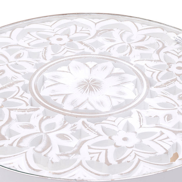 Antique White Wood Table (51.5 cm)