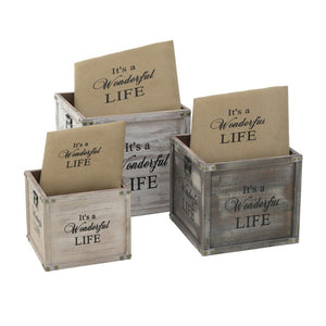 Wooden Storage Stool 3 Colors (45cm)