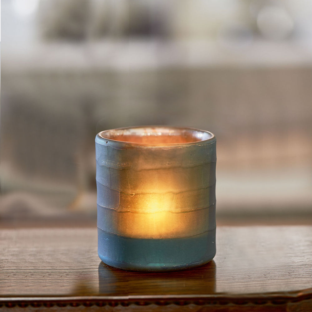 RM Charles votive blue h11cm