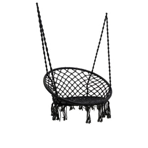 Grey Black Rope Hammock (200 cm)