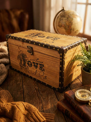 Wooden Trunk Box (21 cm x 50 cm)
