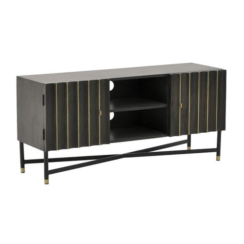 Regency Wood And Gold TV Media Console (130 cm)