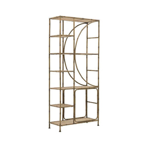 Metal Wooden Shelf Natural