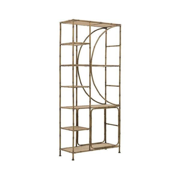 Metal Wooden Shelf Natural