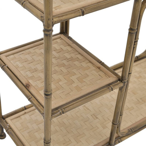 Metal Wooden Shelf Natural