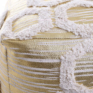 Cream Gold Cotton Poof (45 cm)