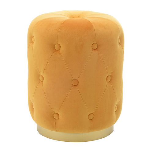 Yellow Velvet Stool (47 cm)